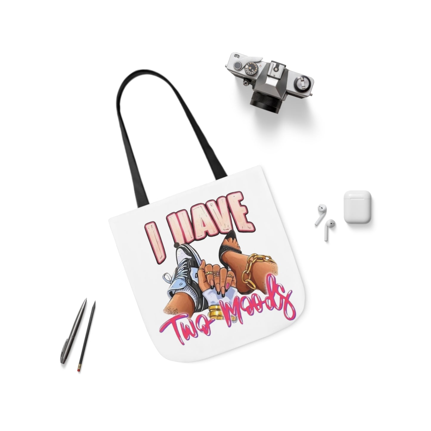Canvas Tote Bag, 5-Color Straps