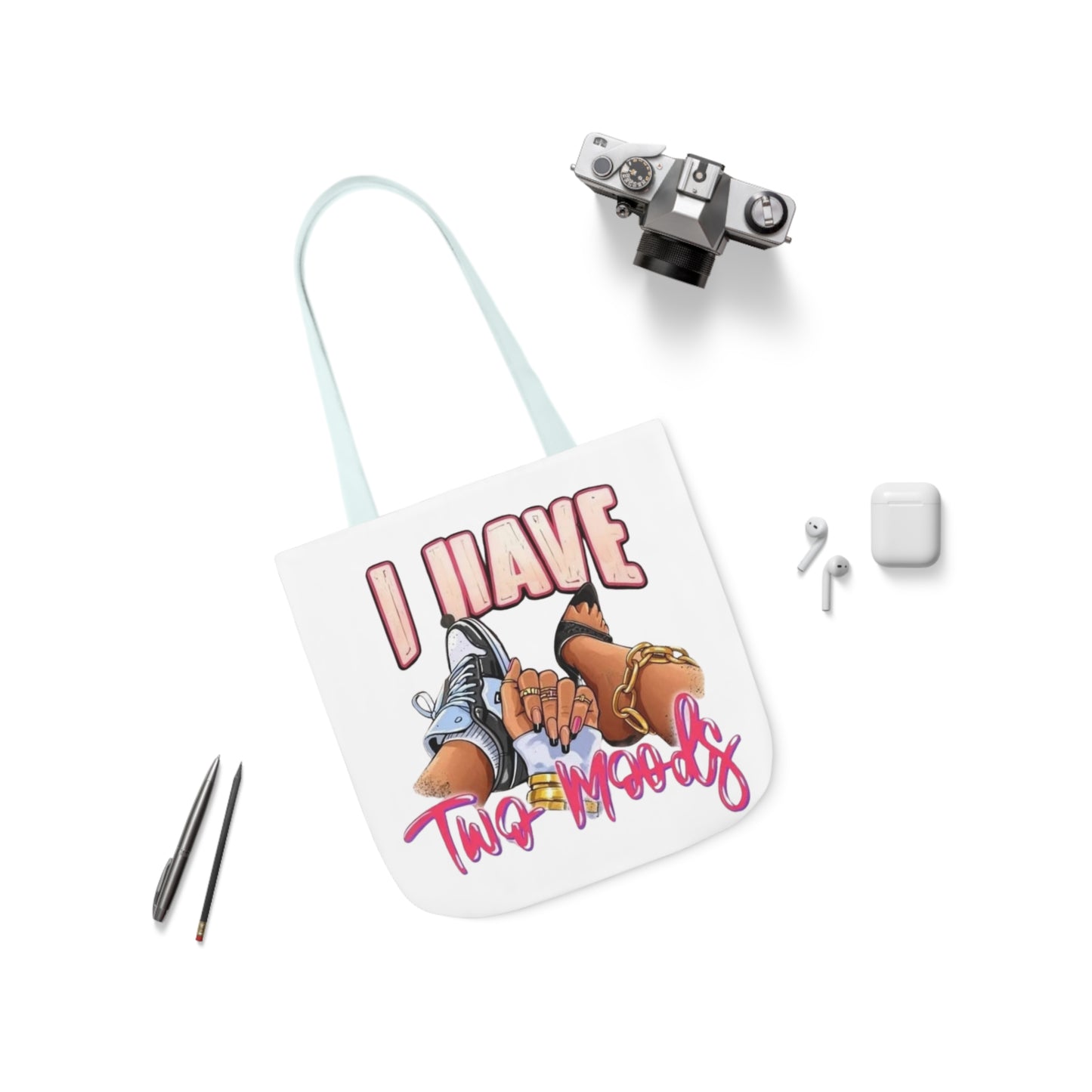 Canvas Tote Bag, 5-Color Straps