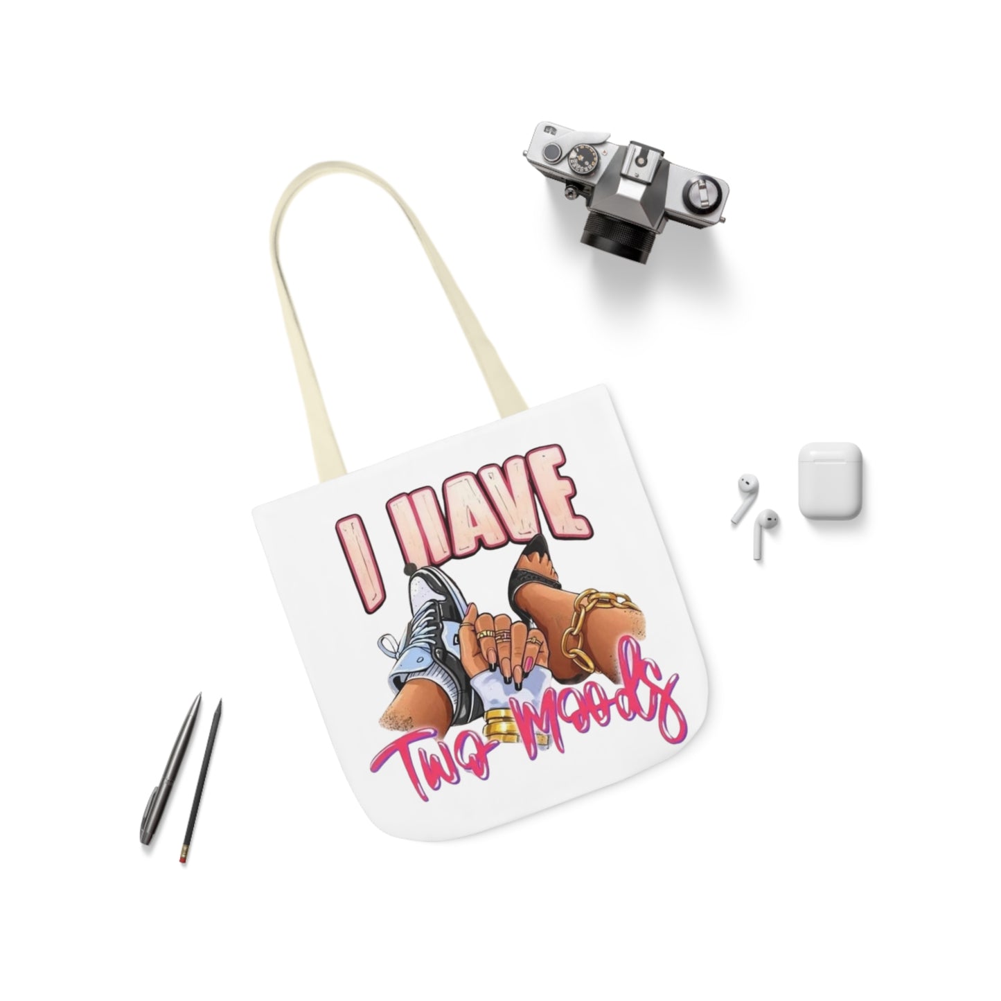 Canvas Tote Bag, 5-Color Straps