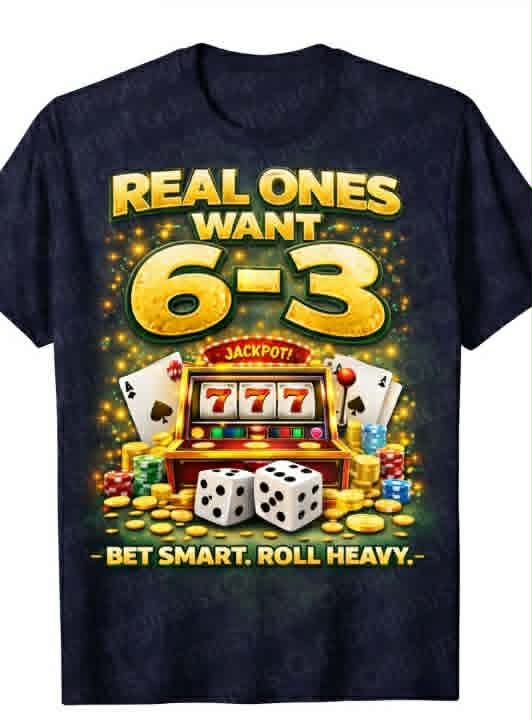 Real Ones Want 6-3 | Jackpot Graphic T-Shirt