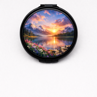 Customized Compact Mirror – Inspirational Edition | God Is With You Always