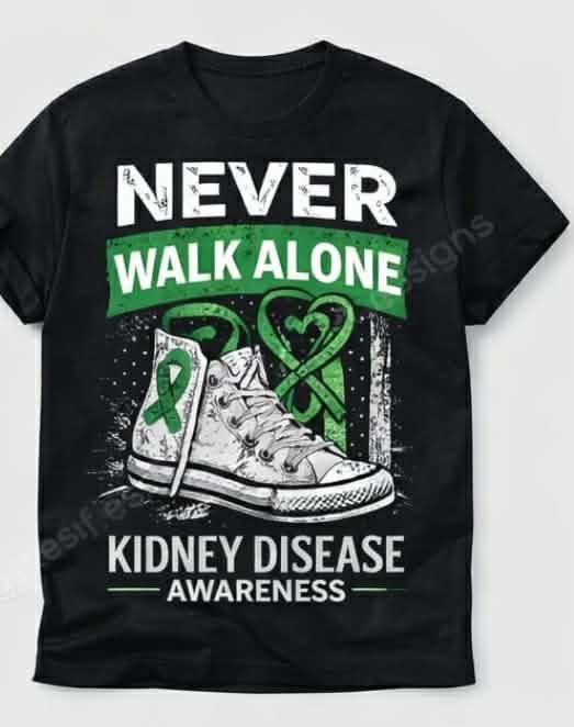 Never Walk Alone | Kidney Disease Awareness T-Shirt